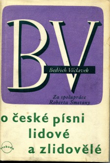 O české písni  lidové a zlidovělé