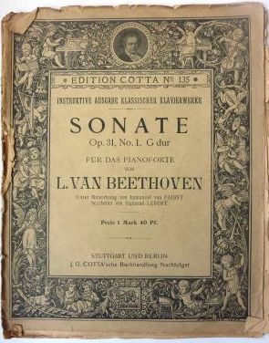 Sonate Op. 31. No. 1 G dur