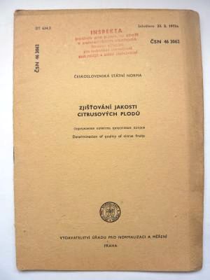 Zjišťování jakosti citrusových plodů