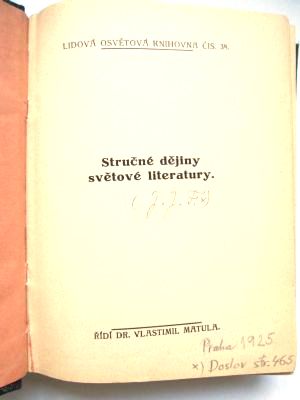 Stručné dějiny světové literatury