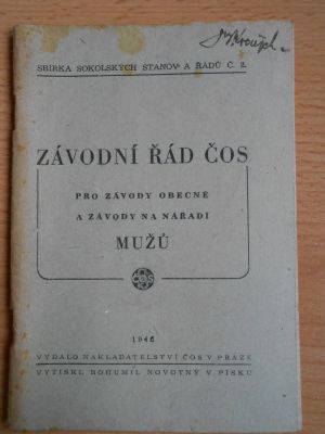 Závodní řád ČOS