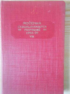 VIII. Ročenka československých profesorů 1928-29