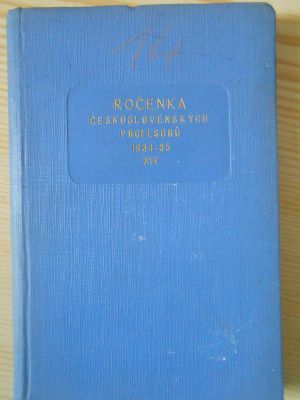 XIV. Ročenka československých profesorů 1934-35