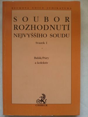 Soubor rozhodnutí nejvyššího soudu 1