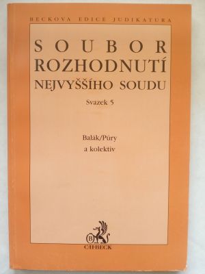 Soubor rozhodnutí nejvyššího soudu 5