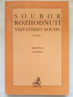 Soubor rozhodnutí nejvyššího soudu 3