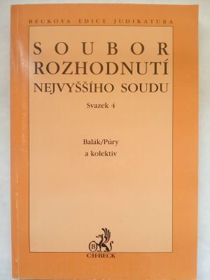 Soubor rozhodnutí nejvyššího soudu 4