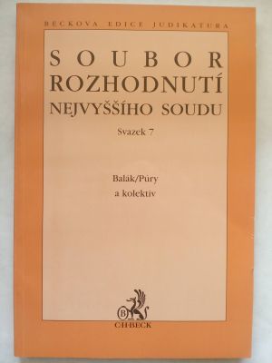 Soubor rozhodnutí nejvyššího soudu 7