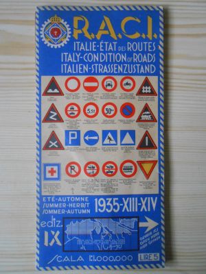 Italie-état des Routes 1:1000000