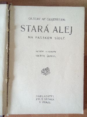 Stará alej na panském sídle
