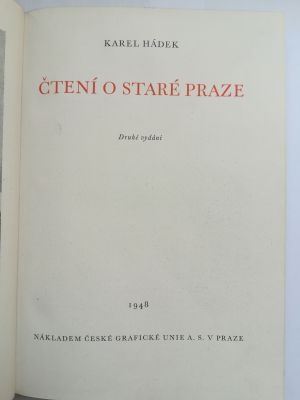 Čtení o staré Praze