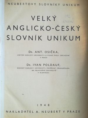 Velký anglicko-český slovník unikum