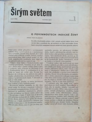 Širým světem 1936