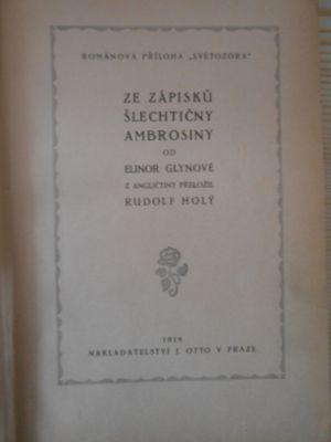 Ze zápisků šlechtičkny Ambrosiny / Busovická Madona