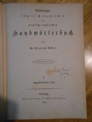 Slovník anglicko-německý a němocko-anglický