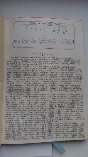 Tisíc rad pražského bylinkáře KARLA
