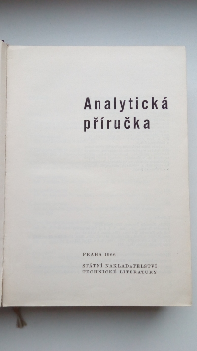 Analytická příručka