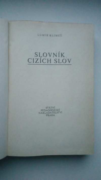 Slovník cizích slov