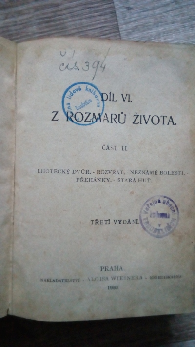 Z rozmarů života, díl IV.