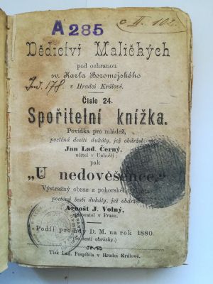 Spořitelní knížka, U nedověšence