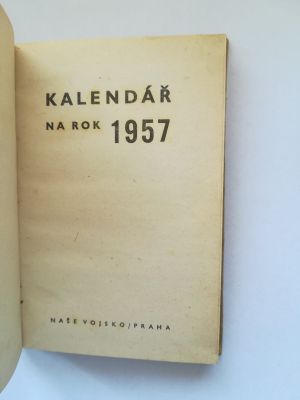 Kalendář na rok 1957