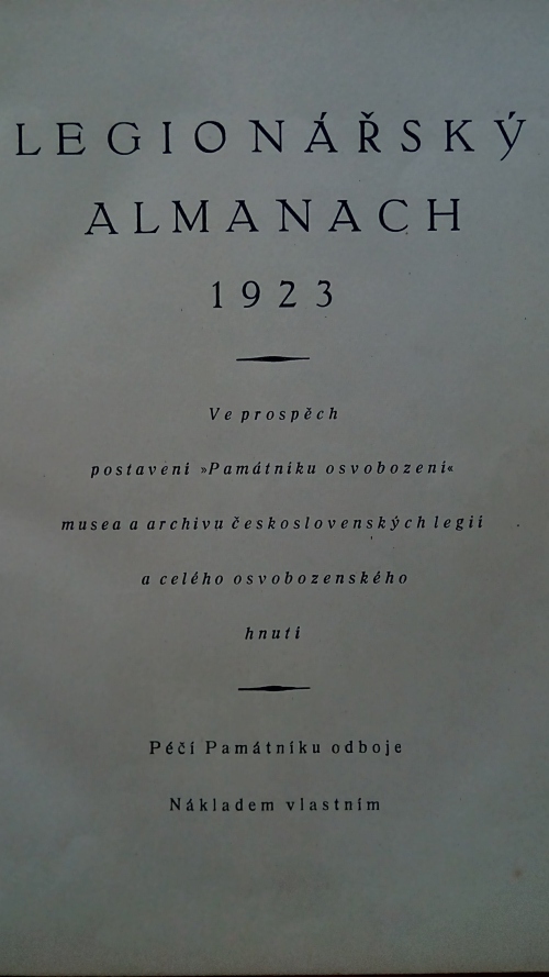 Legionářský almanach 1923