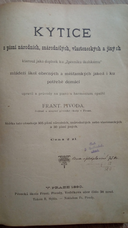 Kytice z písní národních, znárodnělých, vlasteneckých a jiných