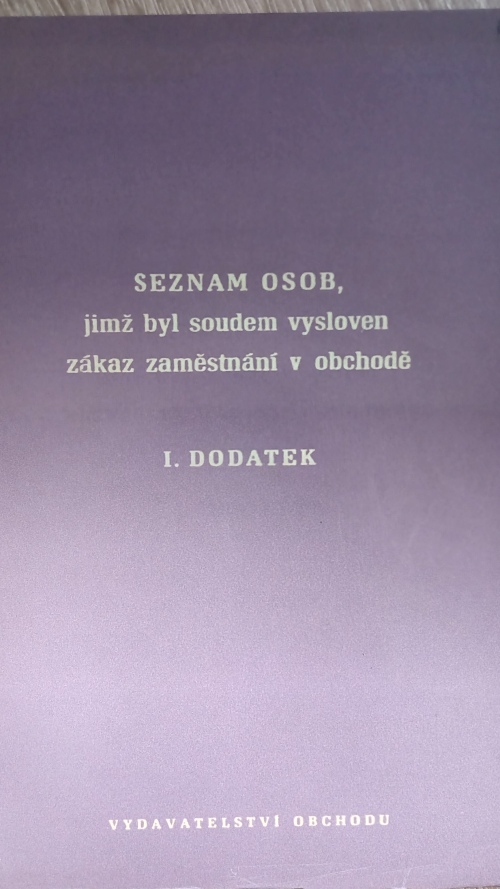 Seznam osob jimž byl soudem vysloven zákaz zaměstnání v obchodě