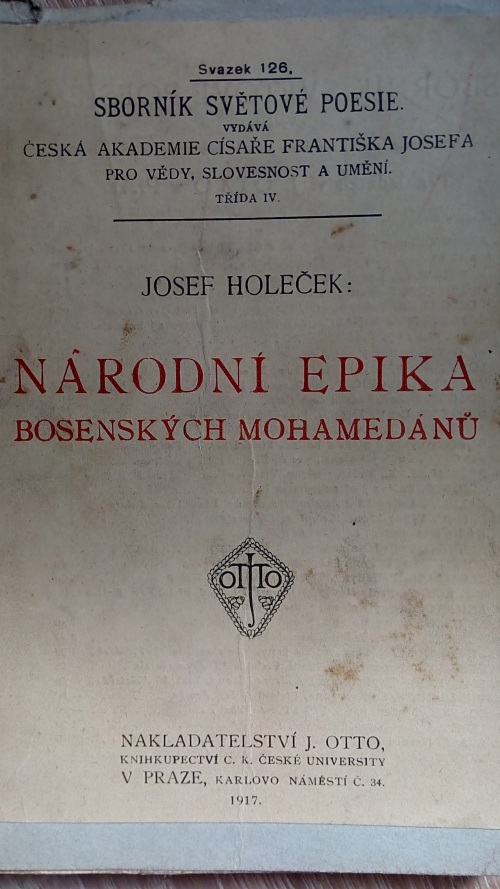 Národní epika Bosenských Mohamedánů