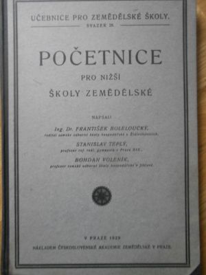 Početnice pro nižší šloky zemědělské