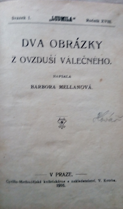 Dva obrázky z ovzduší válečného 