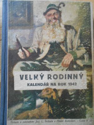 Velký rodinný kalendář na rok 1942
