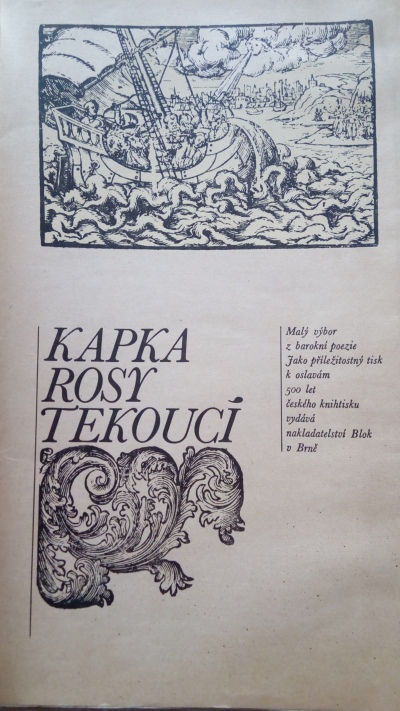 Kapka rosy tekoucí