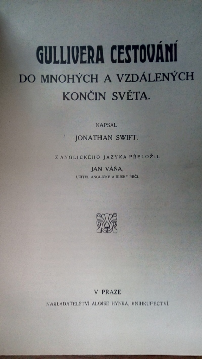 Gullivera cestování do mnoných a vzdálených končin světa