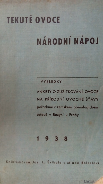 Tekuté ovoce – národní nápoj
