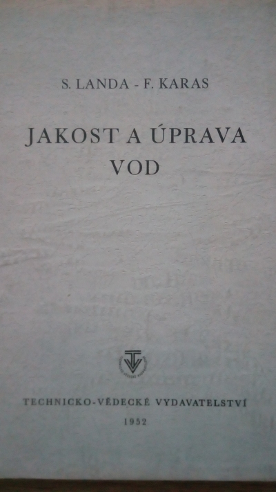 Jakost a úprava vod