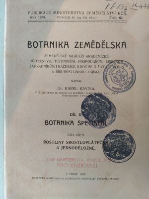 Botanika zemědělská