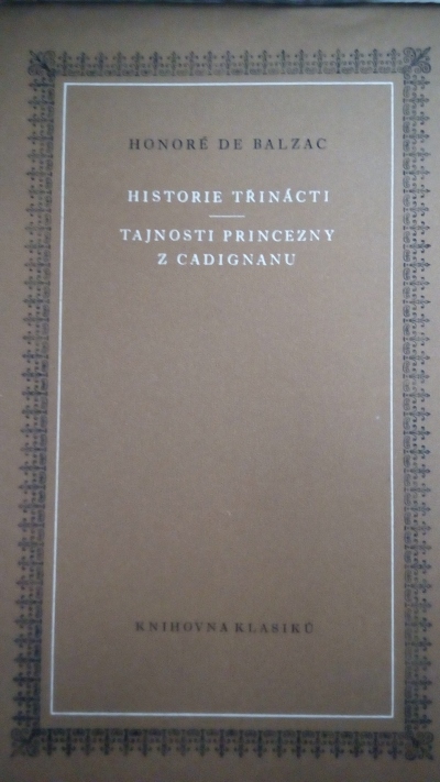 Historie třinácti. Tajnosti princezny z Cadignanu