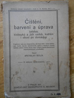 Čištění, barvení a úprava šatstva, klobouků a jich ozdob, kožišin i obuvi