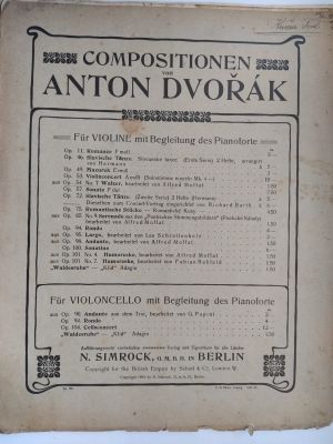 Compositionen von Anton Dvořák