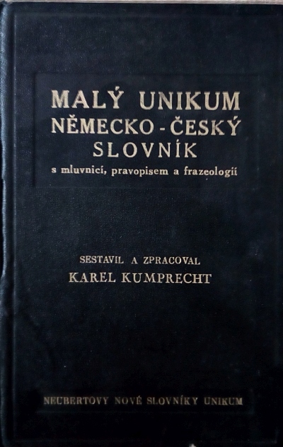 Malý unikum Německo-český slovník s mluvnicí, pravopisem a frazeologií