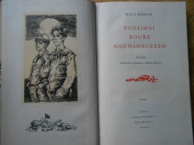 Podzimní bouže nad Hamburkem