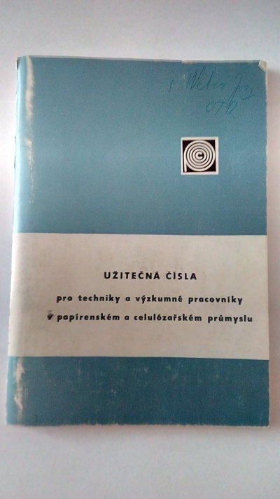 Užitečná čísla pro techniky a výzkumné pracovníkyv pap. a celulózařském oboru