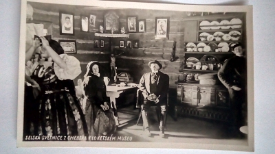 Selská světnice z Chebska v loketském museu