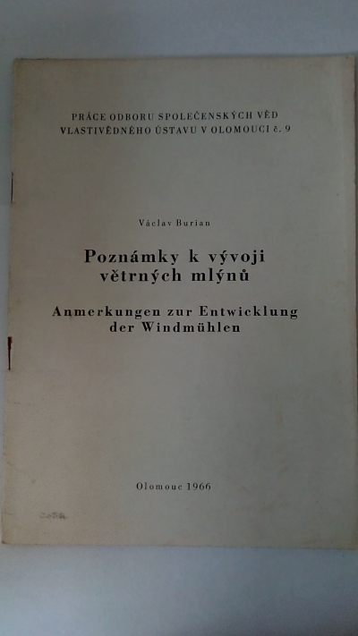 Poznámky k vývoji větrných mlýnů