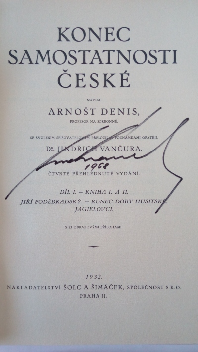 Konec samostatnosti české, díl I. - Kniha I. A II.