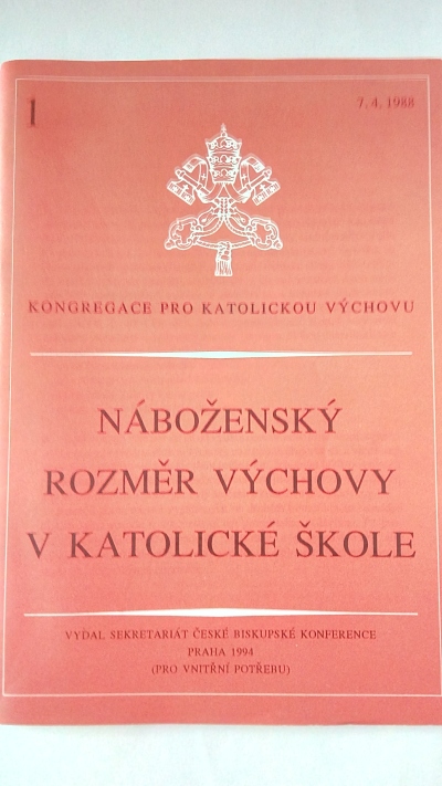 Náboženský rozměr výchovy v katolické škole