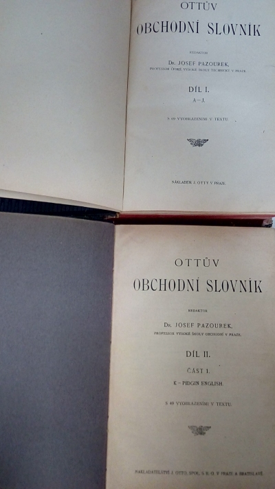 Ottův obchodní slovník 1. + 2. díl 