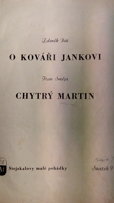 O kováři Jankovi. Chytrý Martin.