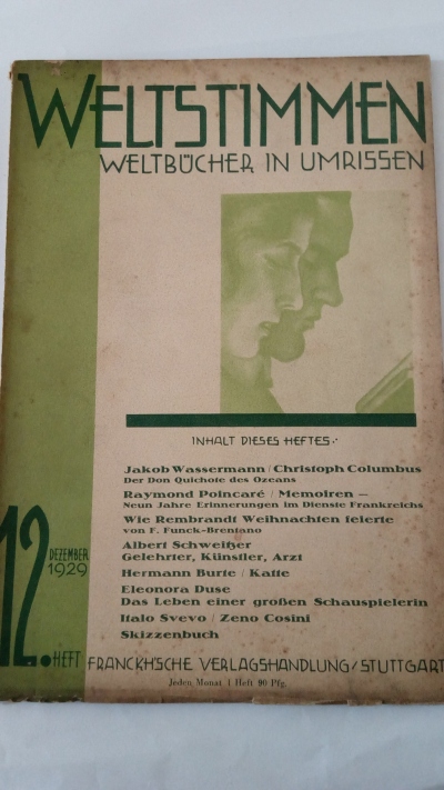 Weltstimmen č.12/1929